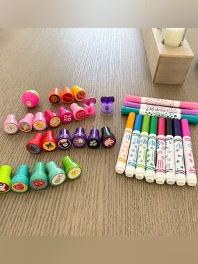 Craft lot of stamps (35) variety holiday arts crafts set kawaii